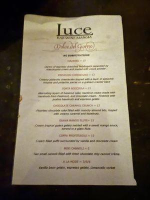 Menu photo 5 Luce Norfolk, VA