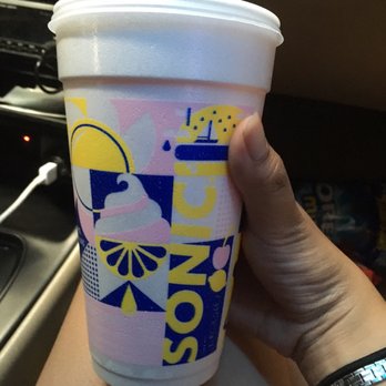 Sonic Drive-In - Classic styrofoam cups. - Burgers Near Me - Gilroy, California Sonic Drive-In - Classic styrofoam cups. - Burgers Near Me - Gilroy, California