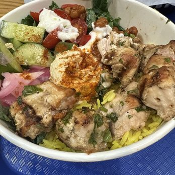 Nick the Greek - Chicken souvlaki bowl - Greek Near Me - Castro Valley, California Nick the Greek - Chicken souvlaki bowl - Greek Near Me - Castro Valley, California