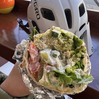 opa cafe - Deluxe Falafel Wrap (deluxe has feta cheese and avocado added). Huge with Very fresh veggies! Highly recommend! - Mediterranean Near Me - San Francisco, California opa cafe - Deluxe Falafel Wrap (deluxe has feta cheese and avocado added). Huge with Very fresh veggies! Highly recommend! - Mediterranean Near Me - San Francisco, California