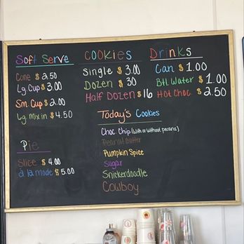 Scoops Cookies & Cones - Menu - Ice Cream & Frozen Yogurt Near Me - Crescent, Oklahoma Scoops Cookies & Cones - Menu - Ice Cream & Frozen Yogurt Near Me - Crescent, Oklahoma