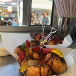 Donut Blitz - Basket of Dirt and Worm mini donuts