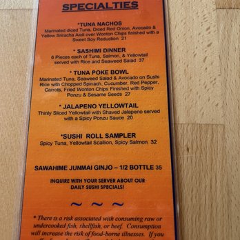 Kingfish Grill - Sushi 10.8.2025 - Desserts Near Me - Saint Augustine, Florida