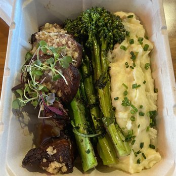 Primal Cuts - 8 oz. Filet Mignon Cut, Roasted Broccolini, Buttery Mash Potatoes. - Steakhouses Near Me - Stanton, California Primal Cuts - 8 oz. Filet Mignon Cut, Roasted Broccolini, Buttery Mash Potatoes. - Steakhouses Near Me - Stanton, California