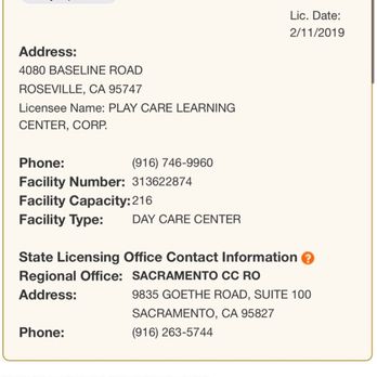 Play Care Learning Center - DO YOUR DUE DILIGENCE BEFORE LEAVING YOUR PRECIOUS KIDS WITH THESE PEOPLE! ALL FOR THE $$$$$ - Child Care & Day Care Near Me - Roseville, California Play Care Learning Center - DO YOUR DUE DILIGENCE BEFORE LEAVING YOUR PRECIOUS KIDS WITH THESE PEOPLE! ALL FOR THE $$$$$ - Child Care & Day Care Near Me - Roseville, California
