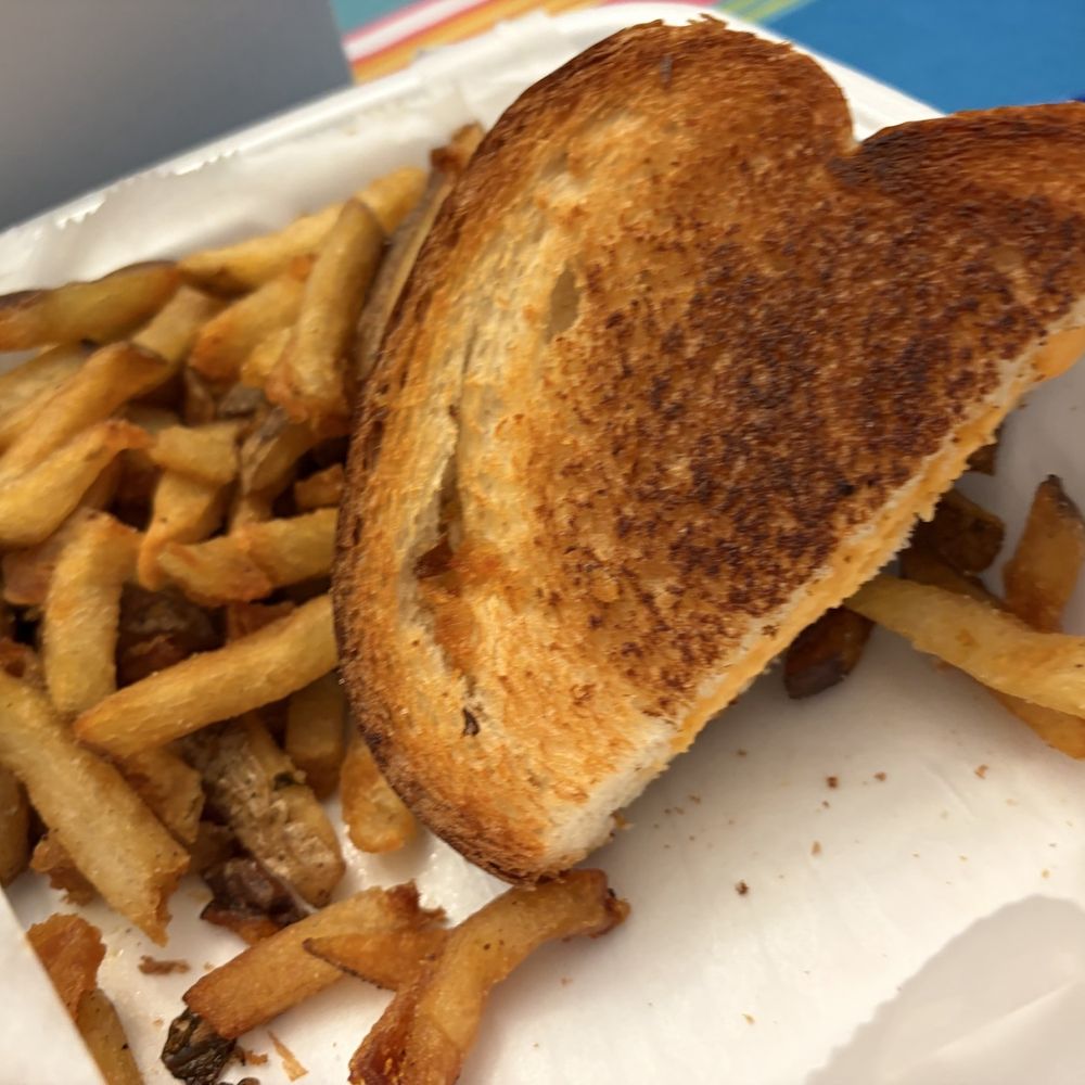 Sahm's Ale House - Kids meal grilled cheese with fries - American Near Me - Carmel, Indiana Sahm's Ale House - Kids meal grilled cheese with fries - American Near Me - Carmel, Indiana