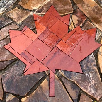 Water and Earth Supply - a red maple leaf on a mosaic - Nurseries & Gardening Near Me - Stittsville, Ontario Water and Earth Supply - a red maple leaf on a mosaic - Nurseries & Gardening Near Me - Stittsville, Ontario