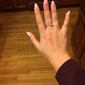 V-Stars Nails - Layered nude/pink shades for an really cool retro look. - Nail Salons Near Me - Minneapolis, Minnesota