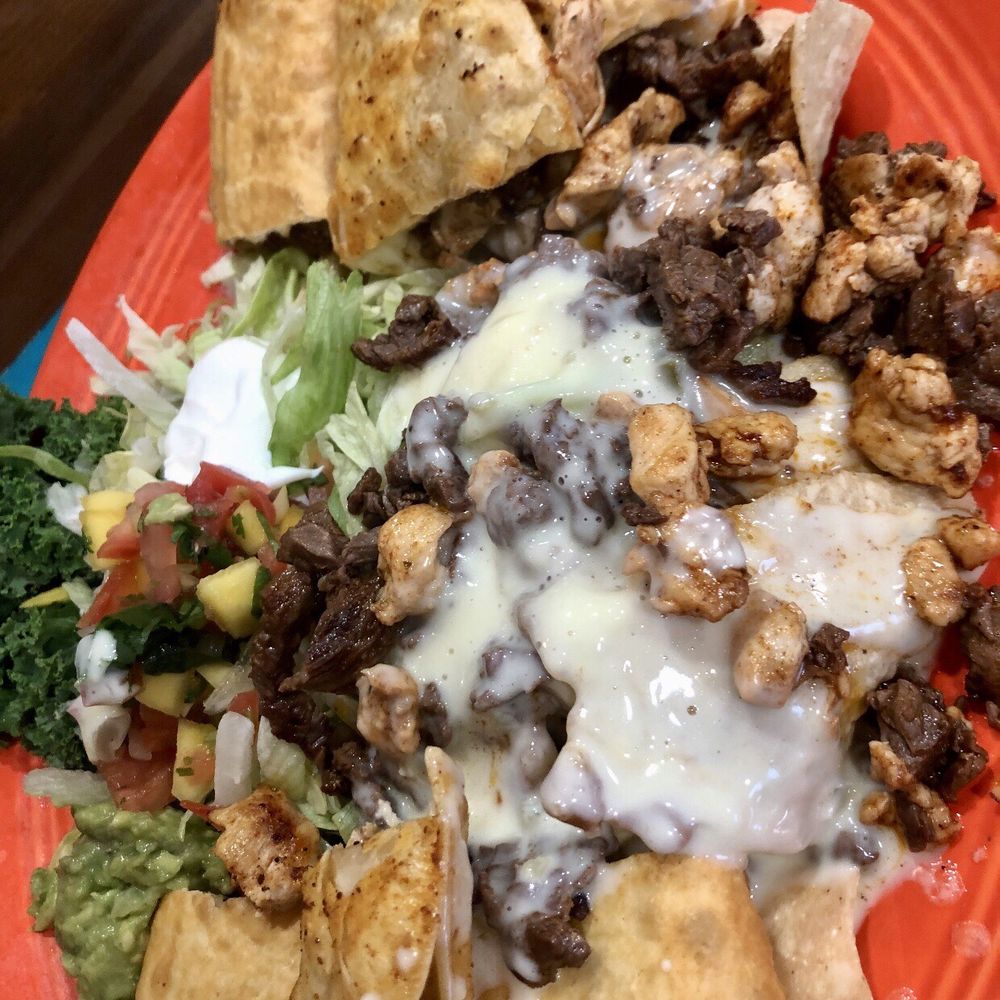 El Rincon Tacos & Grill - The Rincon Sampler-shredded beef flautists, steak & chicken quesadillas & nachos topped with cheese dip-guacamole, sour cream & mango pico. - Mexican Near Me - Theodore, Alabama El Rincon Tacos & Grill - The Rincon Sampler-shredded beef flautists, steak & chicken quesadillas & nachos topped with cheese dip-guacamole, sour cream & mango pico. - Mexican Near Me - Theodore, Alabama