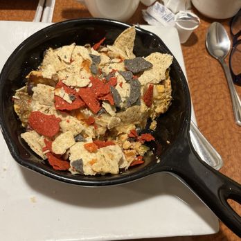 Peaches Cafe - Texas eggs, I.e. migas - Desserts Near Me - Albany, New York Peaches Cafe - Texas eggs, I.e. migas - Desserts Near Me - Albany, New York
