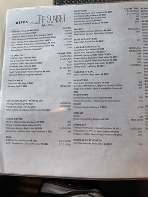 Menu photo 4 The Sunset Restaurant Malibu, CA Menu photo 4 The Sunset Restaurant Malibu, CA