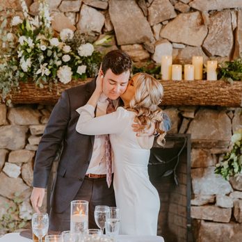 Fiddlehead Designs - Happy couple at The Landings - Florists Near Me - Cashiers, North Carolina