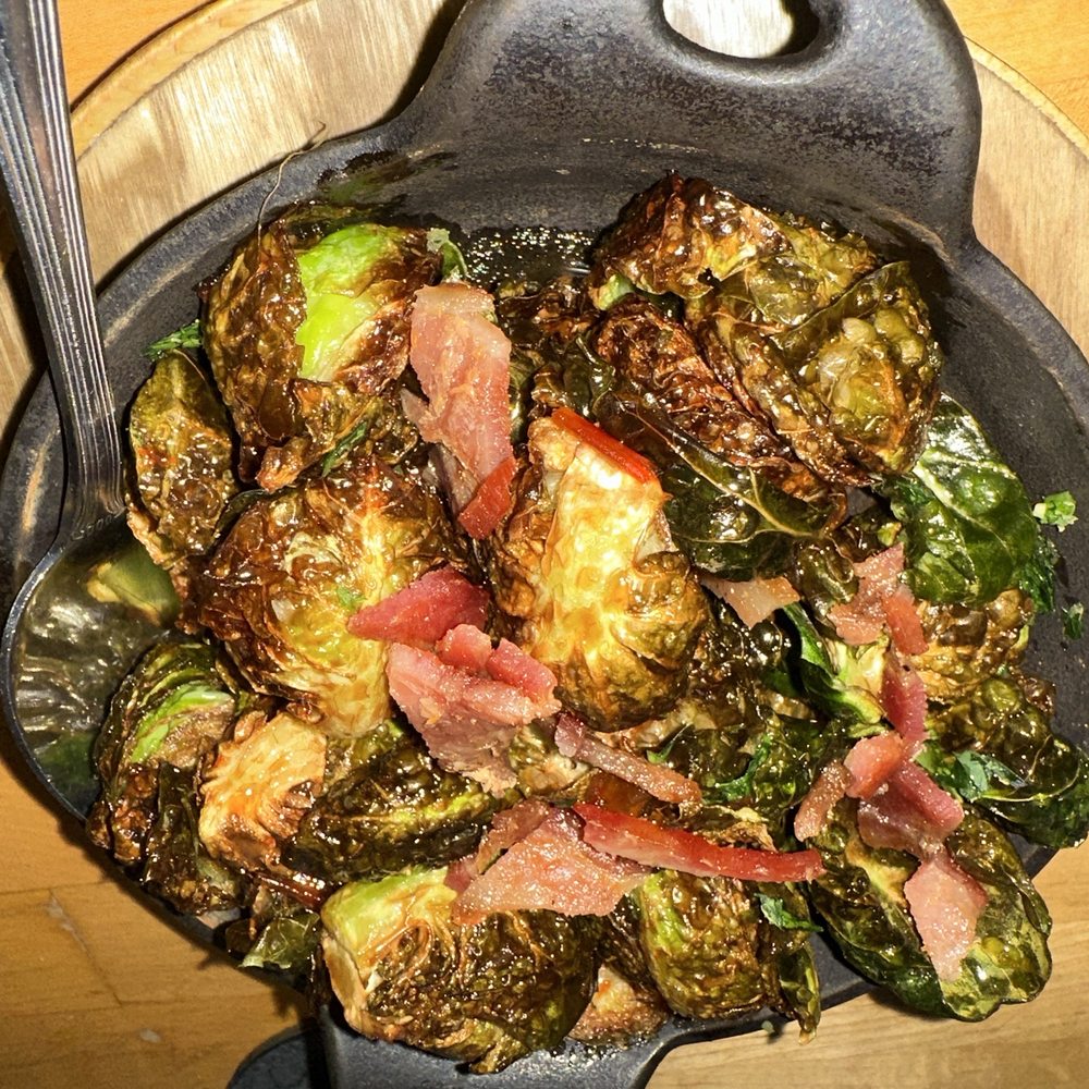 Roaring Fork - Brussel sprouts and bacon - New American Near Me - Austin, Texas