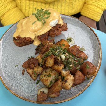 Eggy’s Neighborhood Kitchen - Chorizo Benedict - Breakfast & Brunch Near Me - Berkeley, California Eggy’s Neighborhood Kitchen - Chorizo Benedict - Breakfast & Brunch Near Me - Berkeley, California