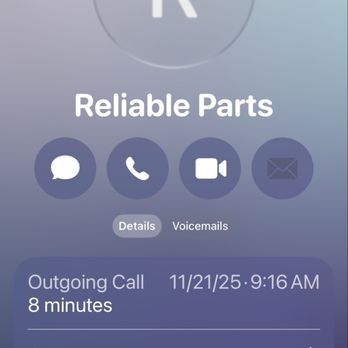 Reliable Parts - Phone calls to business - Appliances & Repair Near Me - Indianapolis, Indiana Reliable Parts - Phone calls to business - Appliances & Repair Near Me - Indianapolis, Indiana