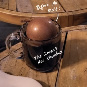 Aura Rooftop - The Queen's Hot Chocolate before the chocolate melts! - Cocktail Bars Near Me - Charlotte, North Carolina