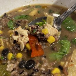 Chicken chipotle broth bowl- with everything! Chicken chipotle broth bowl- with everything!