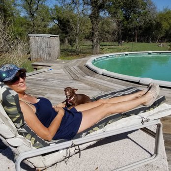 CEDARS ON THE BRAZOS - Pool by our private accommodations "Casa Mesa" at Cedars on the Brazos - Hotels Near Me - Glen Rose, Texas