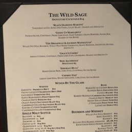 Cocktail menu Cocktail menu