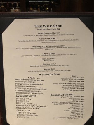 Menu photo 4 Wild Sage Jackson Hole, WY Menu photo 4 Wild Sage Jackson Hole, WY