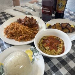 Ewe's Delicious Treats - Goat Stew, Joilof Rice, Plantain, Egusi Soup, Fufu...