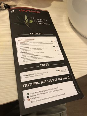 Menu photo 1 Vapiano Bailly-Romainvilliers, 77