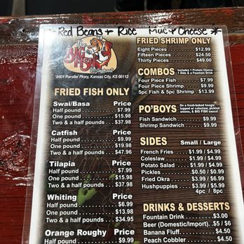 Big Fish Bar and Grill - Menu - Seafood Near Me - Kansas City, Kansas
