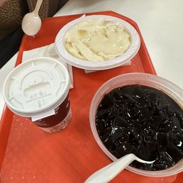 a tray of food
