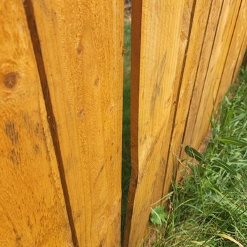 Evergreen Exteriors - After 6 months all the boards started to bow out like this.. - Roofing Near Me Evergreen Exteriors - After 6 months all the boards started to bow out like this.. - Roofing Near Me