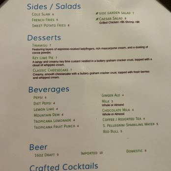Oceanview Terrace Bar and Grill - menu - Bars Near Me - Daytona Beach, Florida