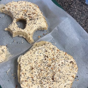 Greenfield's Bagels & Deli - Everything bagel , jalepeno cream cheese - Kosher Near Me - Greenville, South Carolina