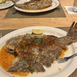 Flounder in Apricot sauce. Flounder in Apricot sauce.