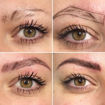 Mbrowz - Before / Penciled for the shape / Microblading / Microblading touch-up + shading - Eyebrow Services Near Me - Toledo, Ohio