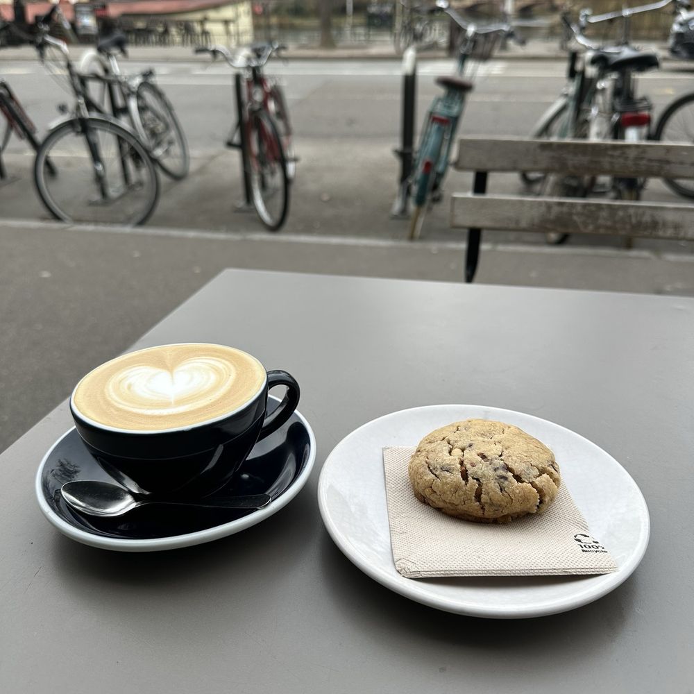 Coffee Stub - Cappuccino & a chocolate chip & peanut butter cookie. Best cookie I've had. - Cafes Near Me - Strasbourg, 67