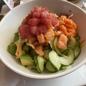 CO - Tuna poke bowl with salmon added - Asian Fusion Near Me - Raleigh, North Carolina