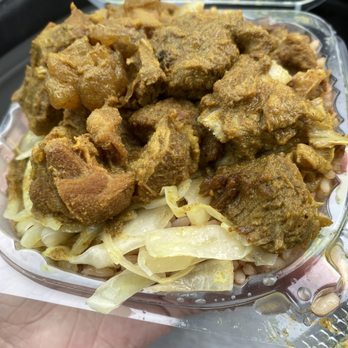 Fusion East - Goat Curry with Rice and Peas - Caribbean Near Me - Brooklyn, New York
