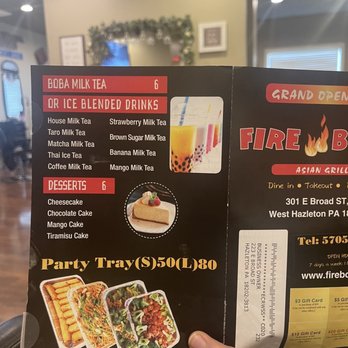 Fire Bowl - Menu - Asian Fusion Near Me - West Hazleton, Pennsylvania