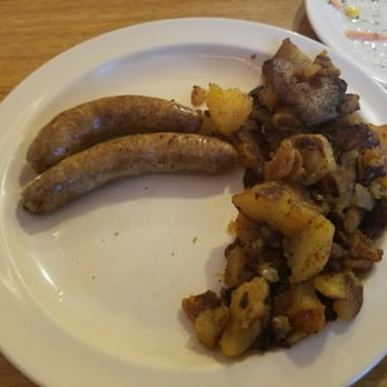 German Diner - Nuernberger Bratwurst with Bratkatoffeln - German Near Me - Lacey, Washington German Diner - Nuernberger Bratwurst with Bratkatoffeln - German Near Me - Lacey, Washington