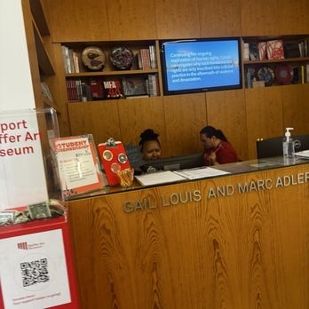 Blaffer Art Museum - Welcome Desk - Art Museums Near Me - Houston, Texas