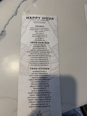 Menu photo 3 EMC Seafood & Raw Bar San Jose, CA Menu photo 3 EMC Seafood & Raw Bar San Jose, CA
