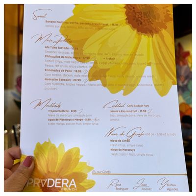 Menu photo 1 Pradera Brunch Costa Mesa, CA