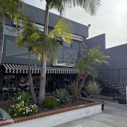 out front
