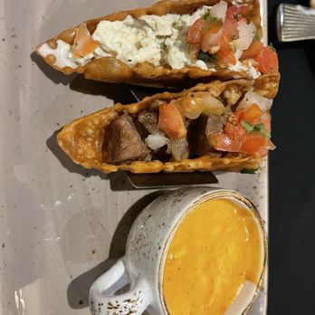 Silverado Steak House - Lobster Bisque and taco appetizer - Steakhouses Near Me - Las Vegas, Nevada