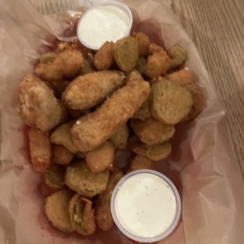 Merricks Ranch House - Pick 3 appetizer basket. Jalapeño poppers, fried pickles & cheese curds - Diners Near Me - North Platte, Nebraska
