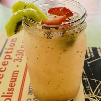 FAVs - Strawberry kiwi alkaline water. Just one of the many ways to stay deliciously hydrated - Salad Near Me - Amarillo, Texas