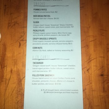 Caves Corvallis - Updated happy hour menu - Beer Bar Near Me - Corvallis, Oregon