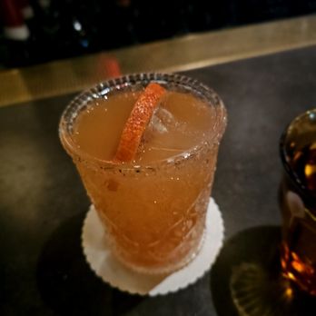 Skirt Steak - Blood Orange Shrub. $8. Tasty mocktail - Steakhouses Near Me - New York, New York