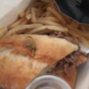 Catch Kitchen + Bar - Mom liked the beef dip.  Generic fries don't help much. - Sports Bars Near Me - Richmond, British Columbia