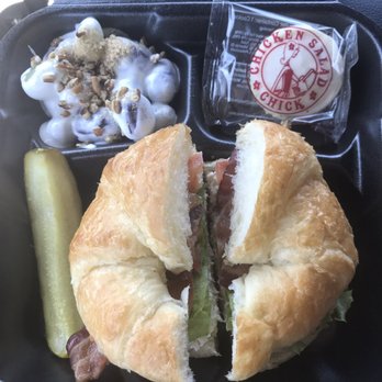 Chicken Salad Chick - Sassy Scottie BLT croissant with grape salad! - Sandwiches Near Me - Grovetown, Georgia Chicken Salad Chick - Sassy Scottie BLT croissant with grape salad! - Sandwiches Near Me - Grovetown, Georgia