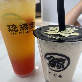 The Whale Tea - Passion fruit tea with strawberry bubbles - Bubble Tea Near Me - Chesapeake, Virginia